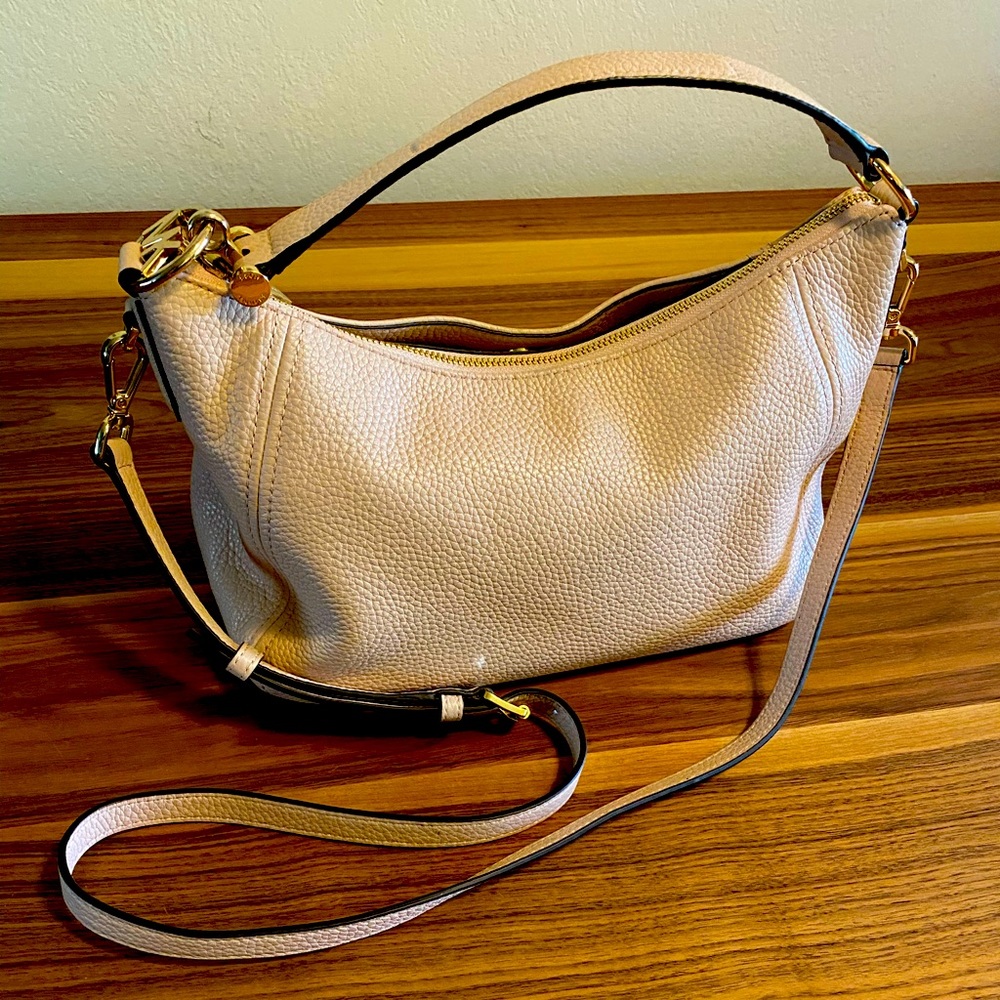 ON SALE NOW…Beautiful brand new Michale Kors blush colored leather purse
